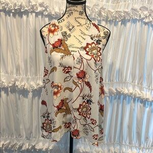 Floral Sleeveless Women's Top - Multicolor